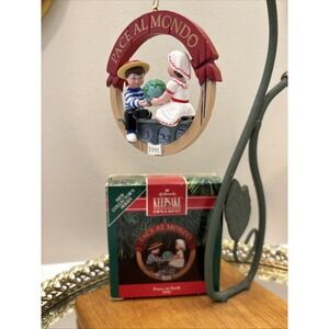 VINTAGE Hallmark 1991 "Peace On Earth Italy" Keepsake Ornament #1 Pace Al Mondo